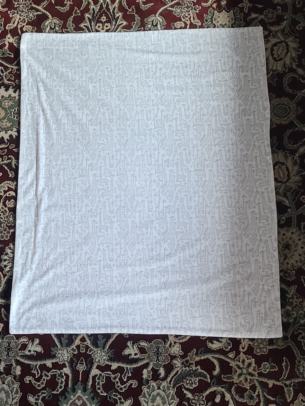 4 for $28 - LIL A & JACK Infant Gray & White Giraffe Blanket - 39" x 30"